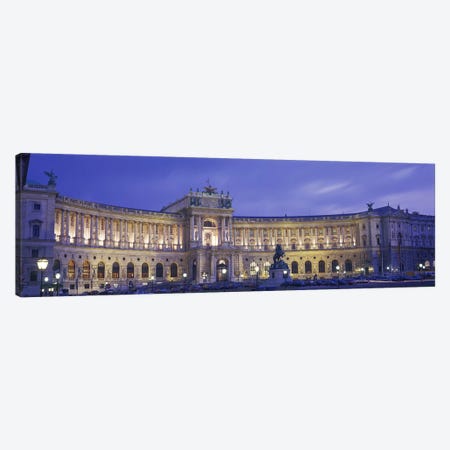Main Façade At Night, Hofburg (Imperial Palace), Vienna, Austria Canvas Print #PIM2860} by Panoramic Images Art Print