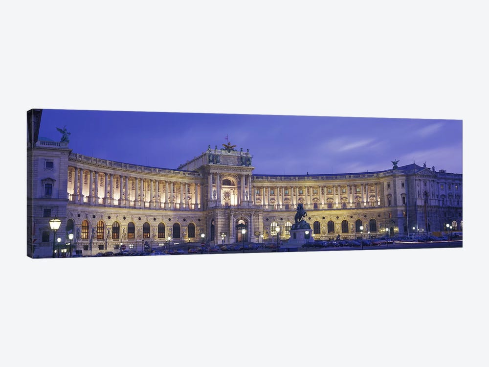 Main Façade At Night, Hofburg (Imperial Palace), Vienna, Austria by Panoramic Images 1-piece Canvas Art Print