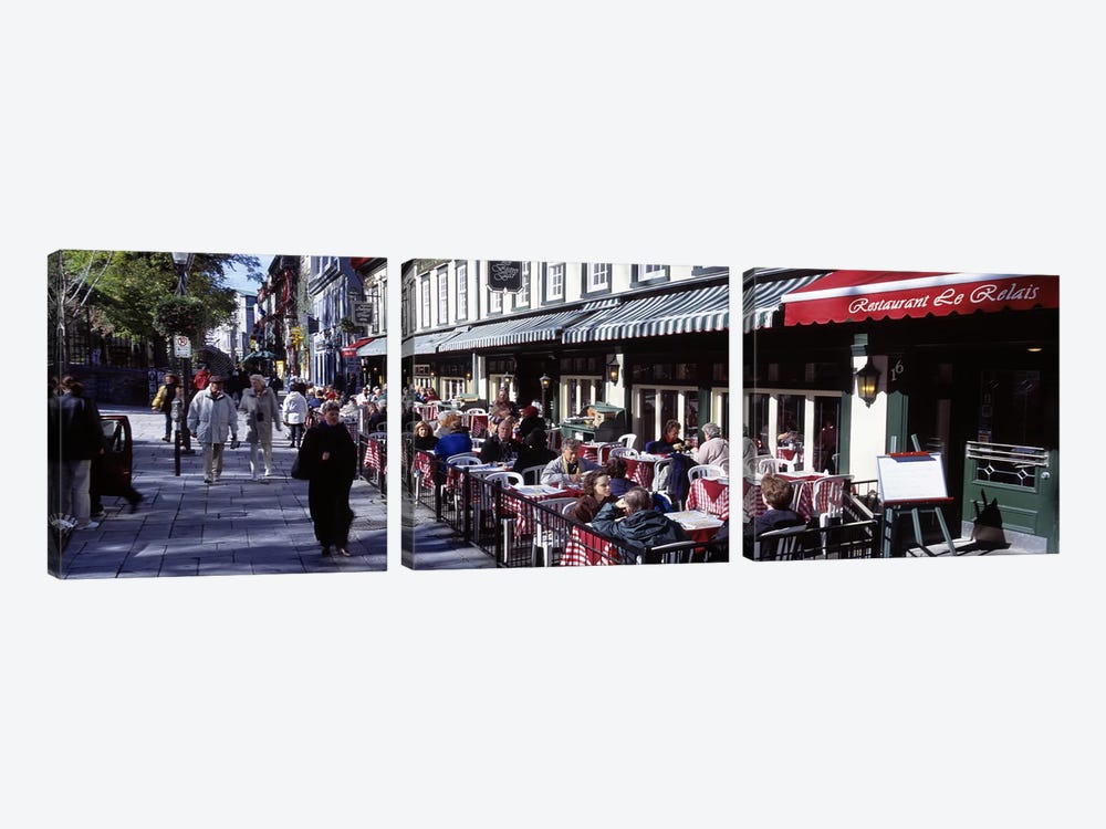 Street Scene Paris France by Panoramic Images 3-piece Art Print