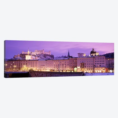 Night Salzburg Austria Canvas Print #PIM2879} by Panoramic Images Canvas Art