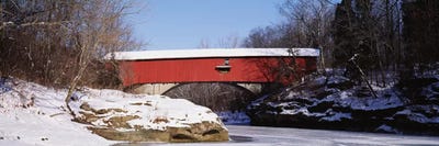Narrows Covered Bridge Turkey Run State Park IN USA by Panoramic Images multi panel art