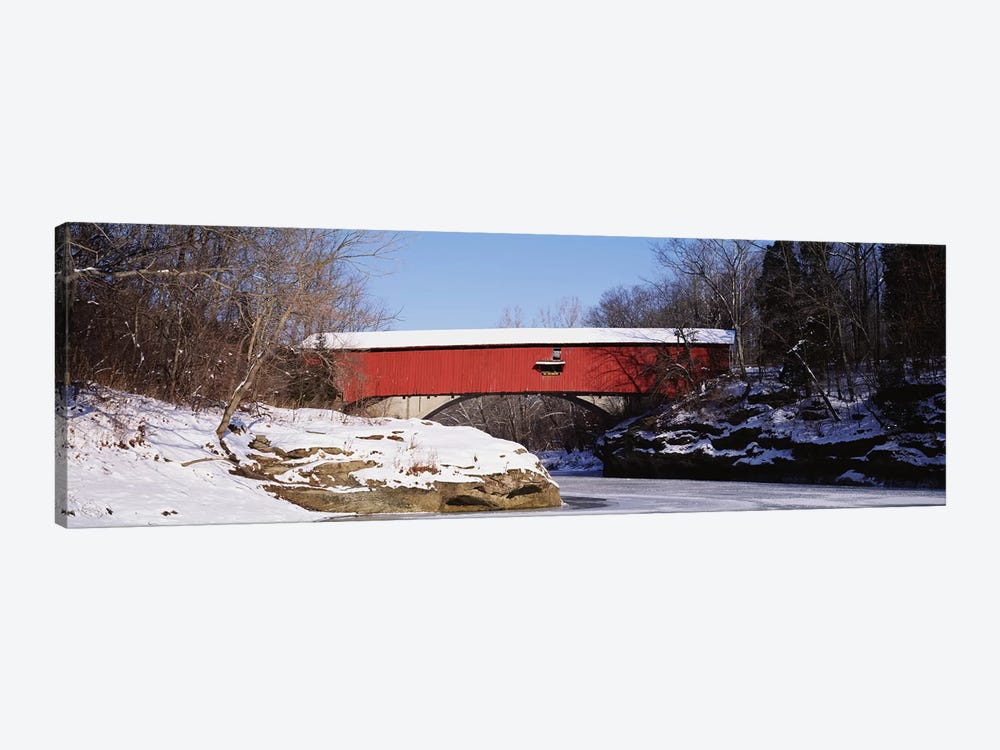 Narrows Covered Bridge Turkey Run State Park IN USA by Panoramic Images 1-piece Art Print