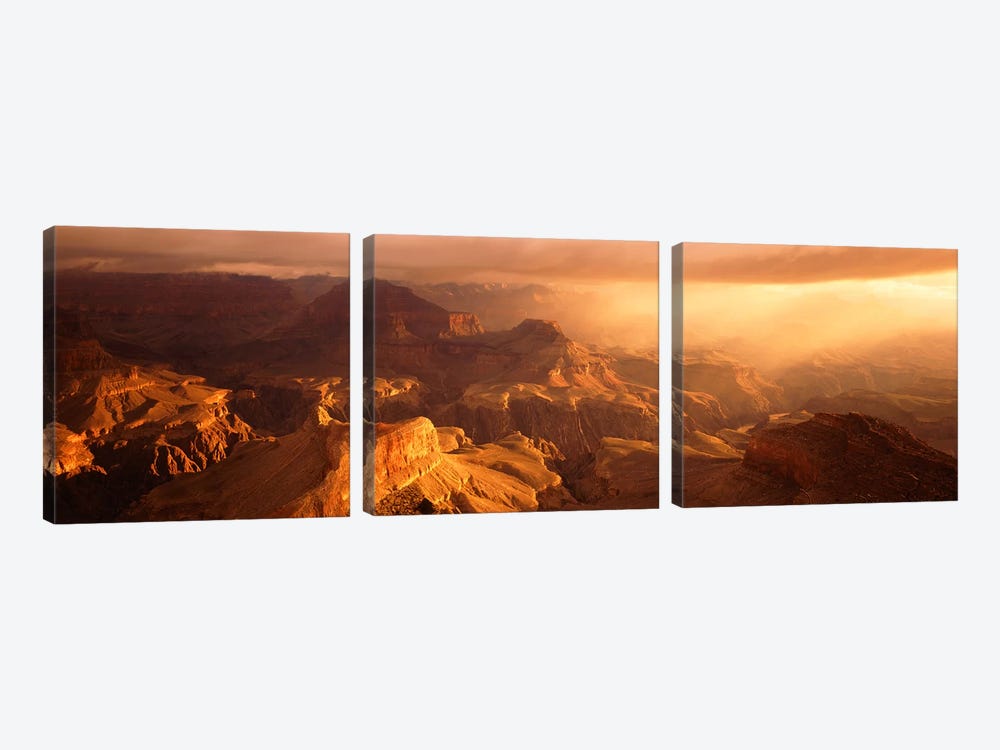 Sunrise View From Hopi Point Grand Canyon AZ by Panoramic Images 3-piece Art Print