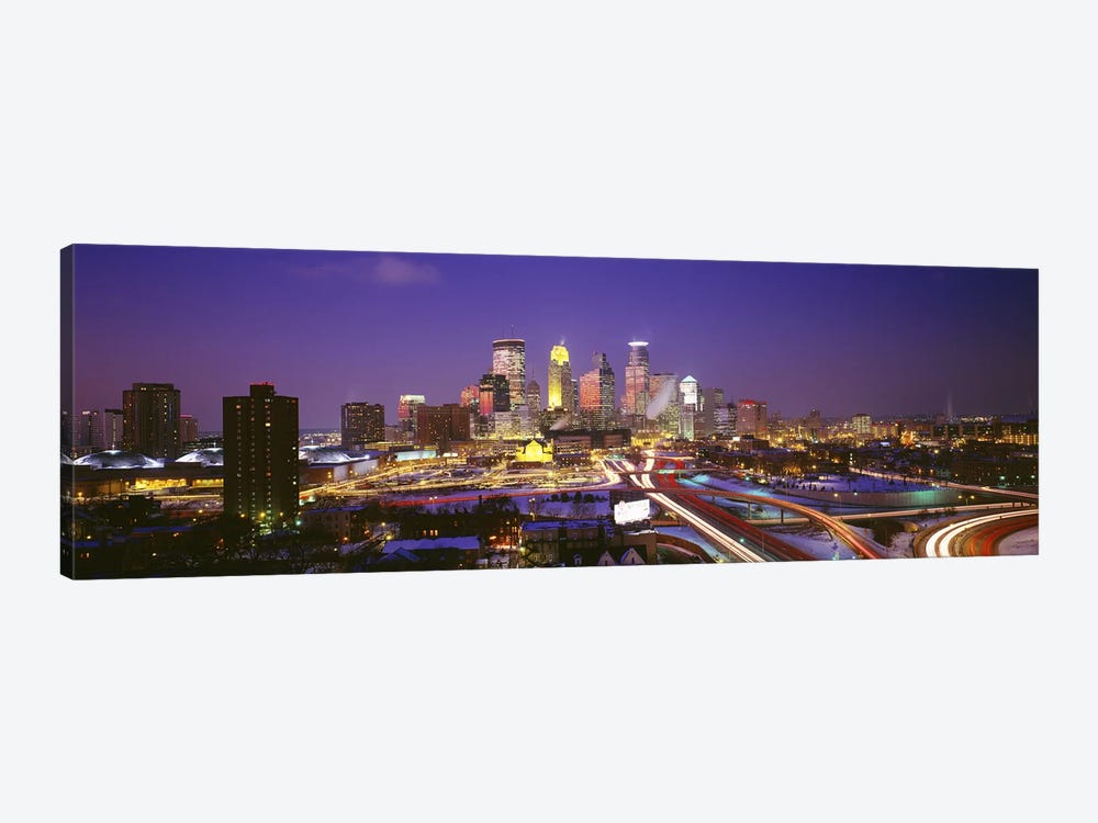 TwilightMinneapolis, MN, USA by Panoramic Images 1-piece Canvas Wall Art