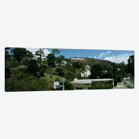 Low angle view of a hillHollywood Hills, City of Los Angeles, California, USA Canvas Print #PIM2896} by Panoramic Images Canvas Print