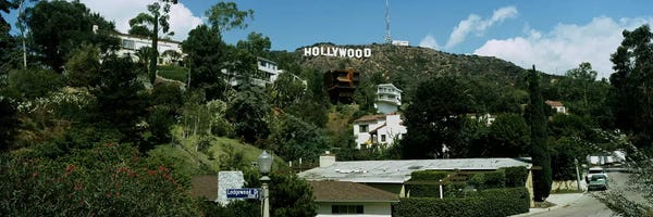 Low angle view of a hillHollywood Hills, City of Los Angeles, California, USA