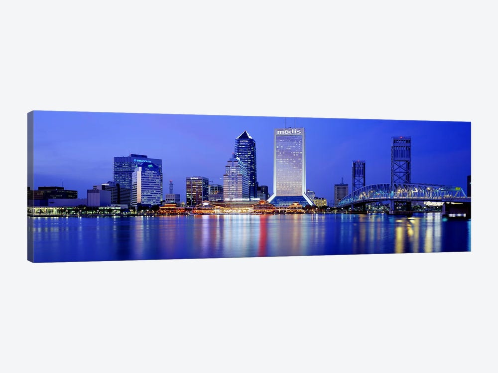 Night, Jacksonville, Florida, USA by Panoramic Images 1-piece Canvas Print