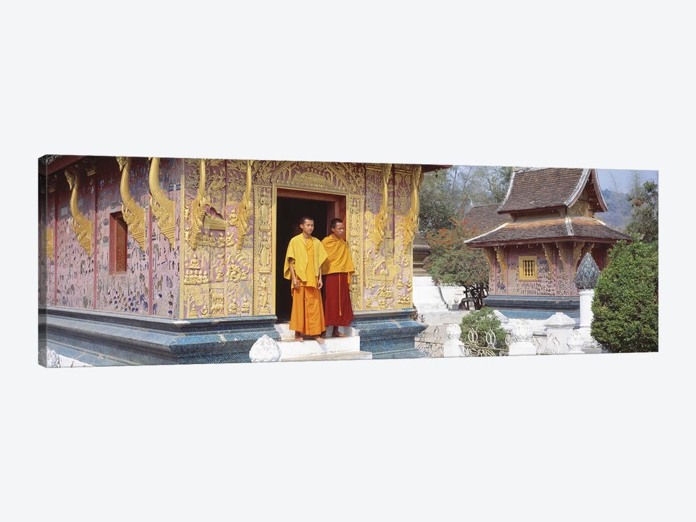 Monks Wat Xien Thong Luang Prabang Laos by Panoramic Images 1-piece Canvas Art