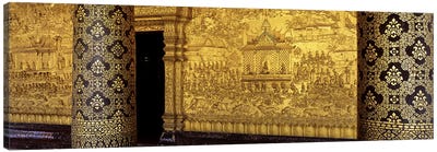 Wat Mai Luang Prabang Laos Canvas Art Print - Column Art