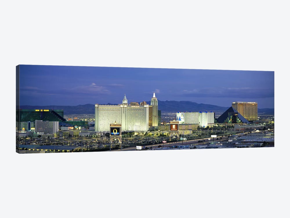 Dusk The Strip Las Vegas NV by Panoramic Images 1-piece Canvas Wall Art