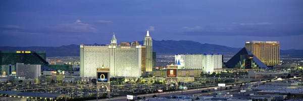 Nevada: Dusk The Strip Las Vegas NV by Panoramic Images
