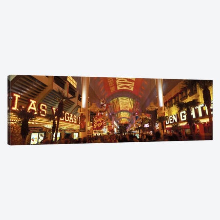Fremont Street Experience Las Vegas NV USA #3 Canvas Print #PIM2909} by Panoramic Images Canvas Wall Art