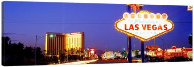 Welcome Sign Las Vegas NV Canvas Art Print - Gambling Art