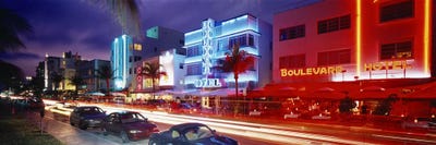 Ocean DriveMiami Beach, Miami, Florida, USA by Panoramic Images canvas print