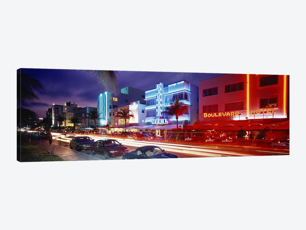 Ocean DriveMiami Beach, Miami, Florida, USA by Panoramic Images 1-piece Canvas Wall Art