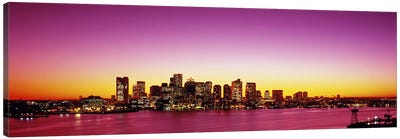 Sunset, Boston, Massachusetts, USA Canvas Art Print - Boston Art