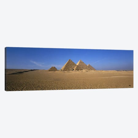 The Great Pyramids Giza Egypt Canvas Print #PIM2921} by Panoramic Images Canvas Artwork
