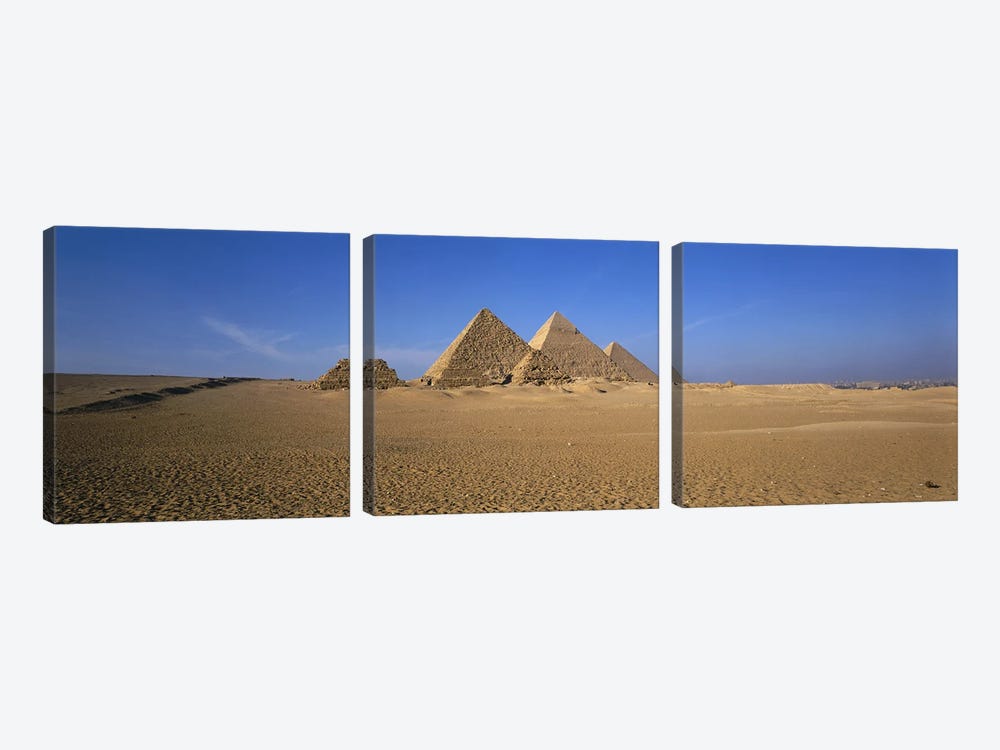 The Great Pyramids Giza Egypt by Panoramic Images 3-piece Canvas Art Print