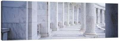 Columns of a government building, Arlington, Arlington County, Virginia, USA Canvas Art Print - Virginia Art