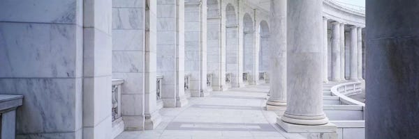 Virginia: Columns of a government building, Arlington, Arlington County, Virginia, USA by Panoramic Images