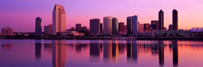 USA, California, San Diego, twiilight by Panoramic Images acrylic art print