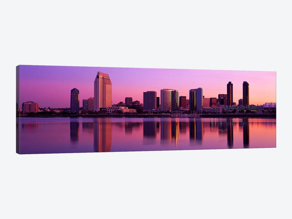 USA, California, San Diego, twiilight by Panoramic Images 1-piece Canvas Art