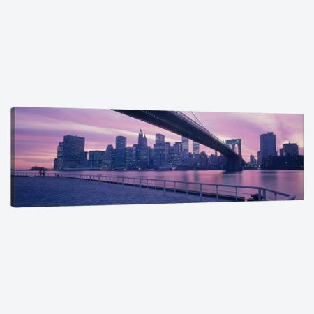 Brooklyn Bridge New York NY Canvas Print #PIM2930} by Panoramic Images Canvas Print