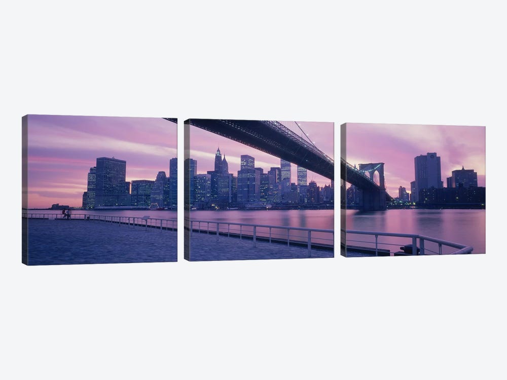 Brooklyn Bridge New York NY by Panoramic Images 3-piece Art Print