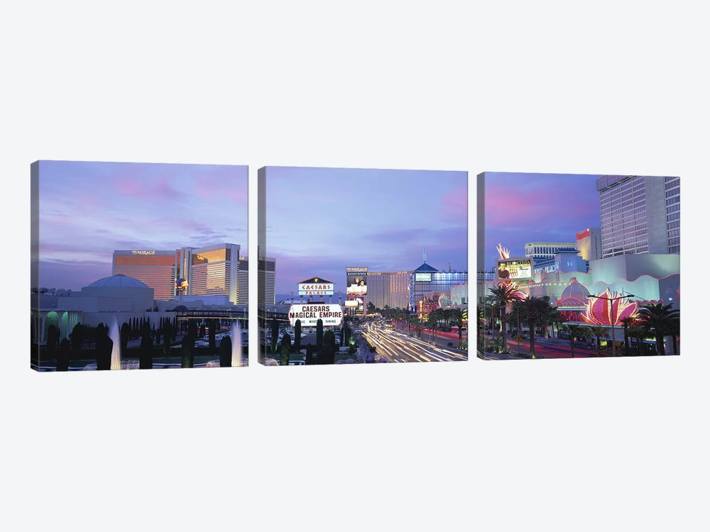 The StripLas Vegas, Nevada, USA by Panoramic Images 3-piece Art Print