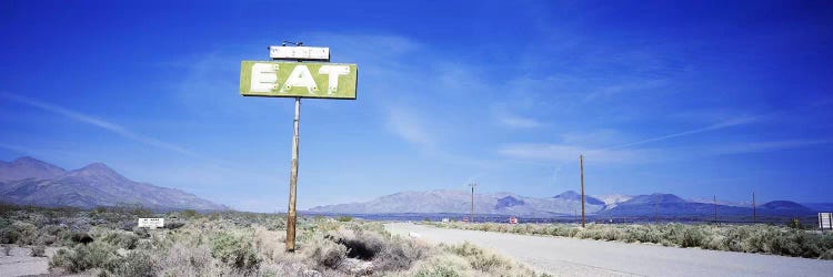 Old Diner Sign, Highway 395, California, USA