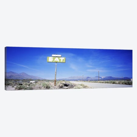 Old Diner Sign, Highway 395, California, USA Canvas Print #PIM2933} by Panoramic Images Canvas Art Print