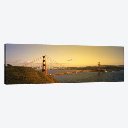 High angle view of a suspension bridge across the seaGolden Gate Bridge, San Francisco, California, USA Canvas Print #PIM2935} by Panoramic Images Canvas Art