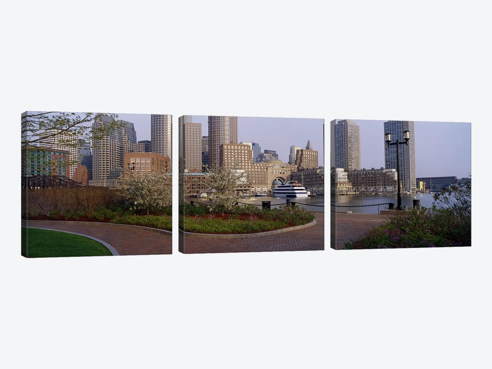 Buildings in a cityBoston, Massachusetts, USA by Panoramic Images 3-piece Canvas Wall Art