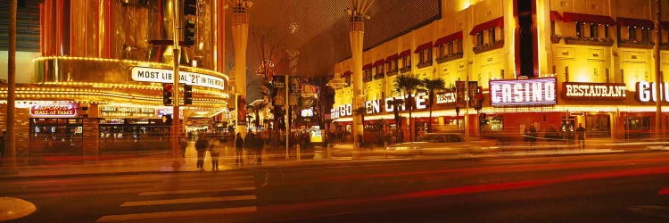 Casino lit up at nightFremont Street, Las Vegas, Nevada, USA