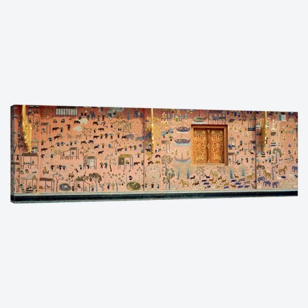 MosaicWat Xien Thong, Luang Prabang, Laos Canvas Print #PIM2947} by Panoramic Images Canvas Art Print