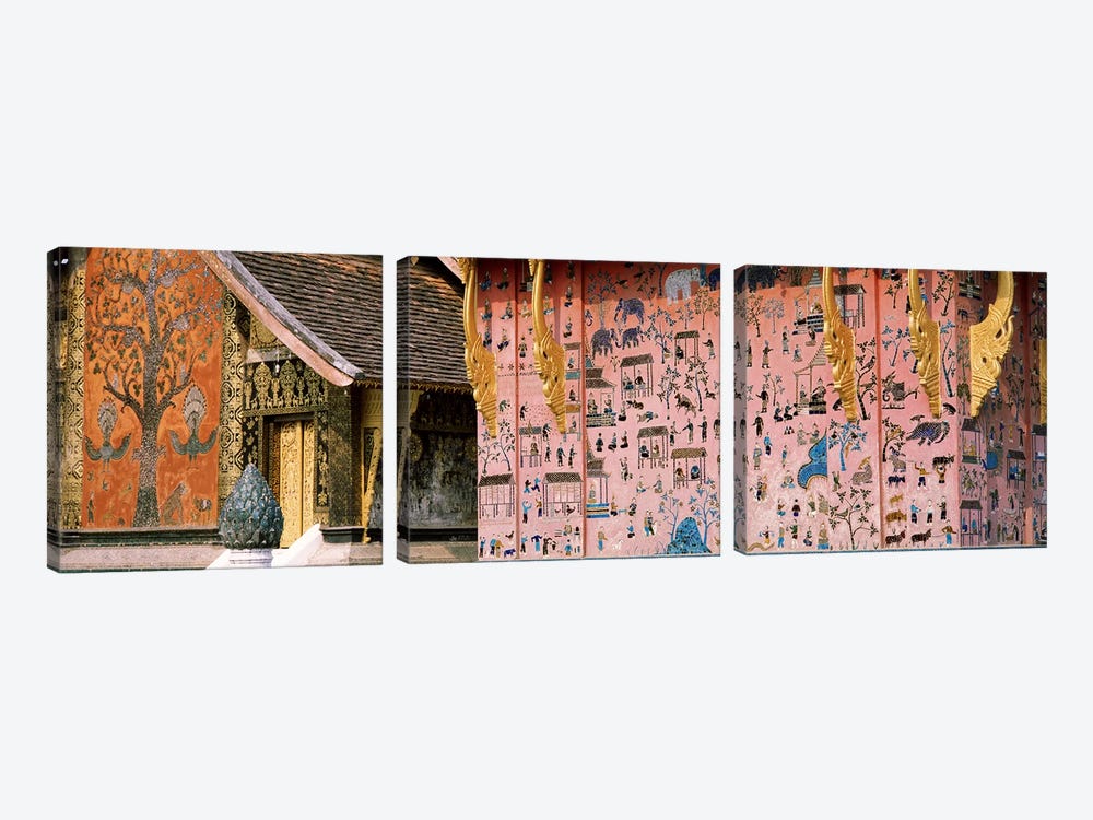 MosaicWat Xien Thong, Luang Prabang, Laos by Panoramic Images 3-piece Canvas Print