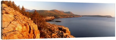 Coastal Landscape, Mount Desert Island, Acadia National Park, Maine, USA Canvas Art Print - Cliff Art