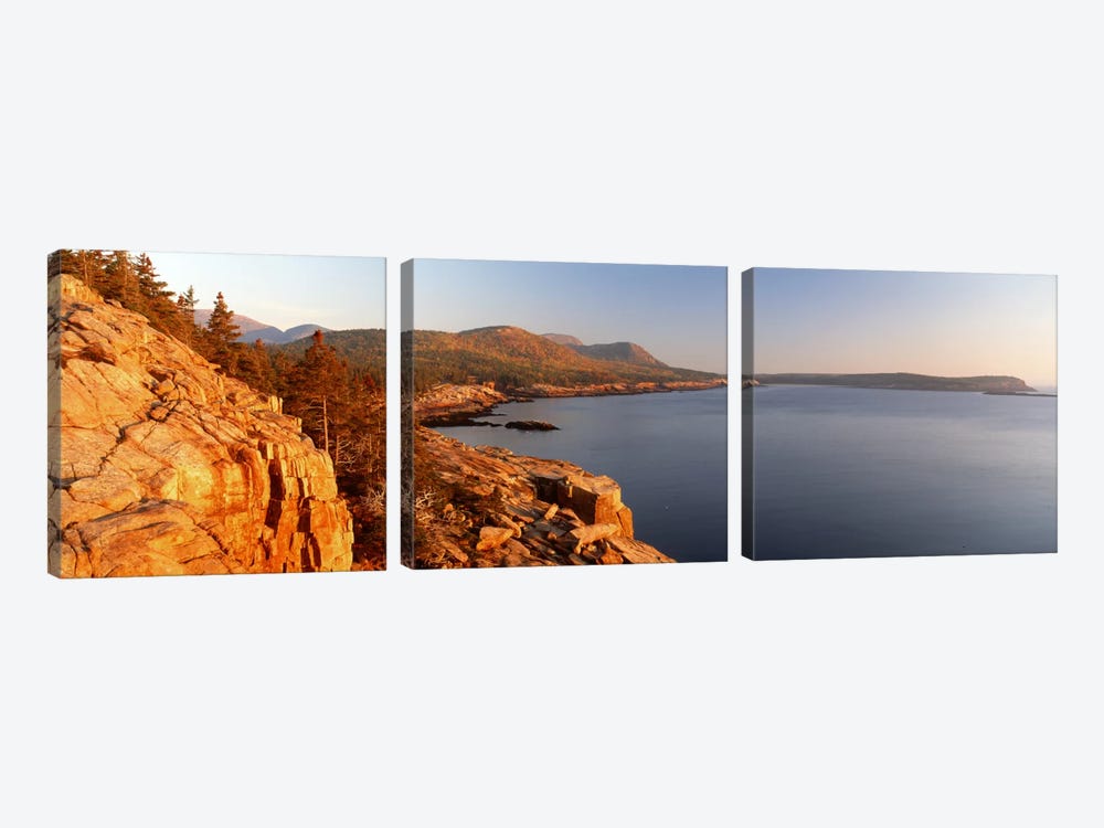 Coastal Landscape, Mount Desert Island, Acadia National Park, Maine, USA by Panoramic Images 3-piece Canvas Art