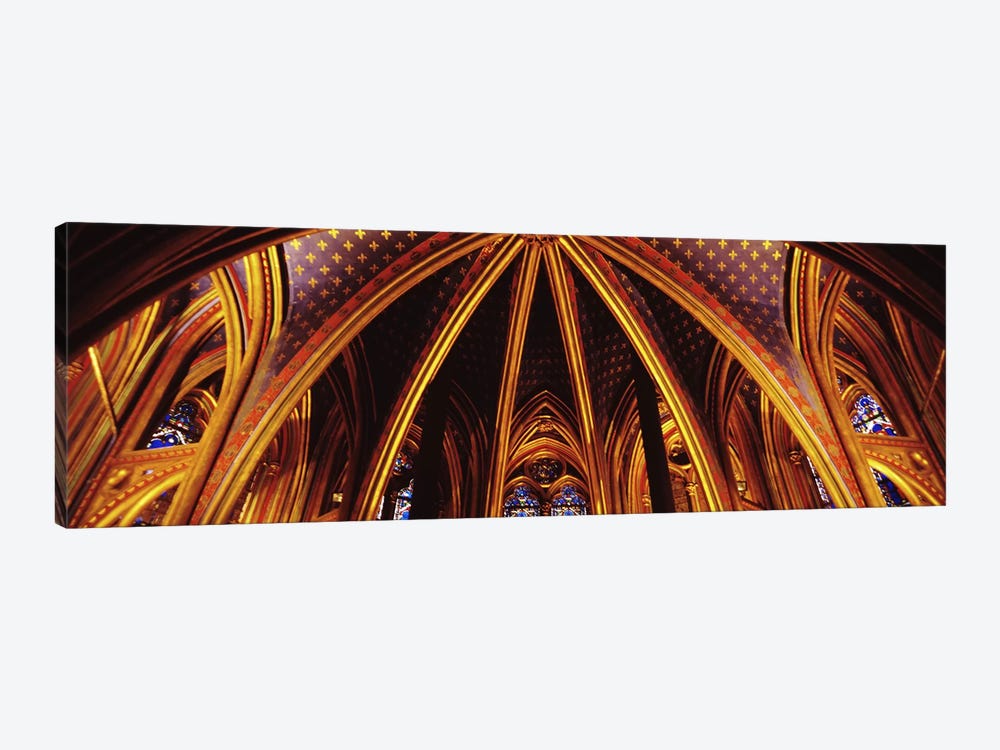 Lower Chapel Ceiling, Sainte Chapelle, Palais de la Cite, Ile de la Cite, Paris, France by Panoramic Images 1-piece Canvas Art Print