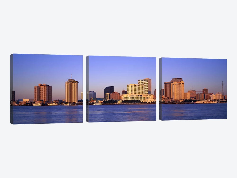 Sunrise, Skyline, New Orleans, Louisiana, USA by Panoramic Images 3-piece Canvas Print