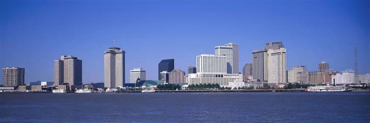 Buildings at the waterfront, Mississippi River, New Orleans, Louisiana, USA by Panoramic Images wall art