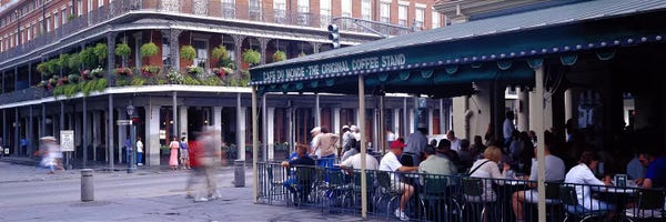 Cafes: Cafe du Monde French Quarter New Orleans LA by Panoramic Images