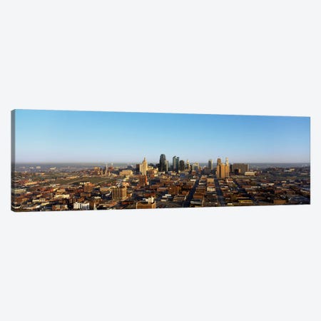 Aerial view of a cityscape, Kansas City, Missouri, USA Canvas Print #PIM2973} by Panoramic Images Canvas Art Print