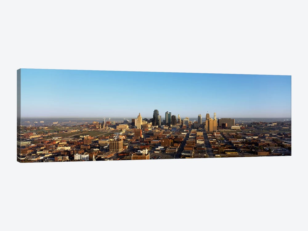 Aerial view of a cityscape, Kansas City, Missouri, USA by Panoramic Images 1-piece Canvas Wall Art