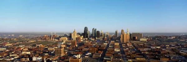 Missouri: Aerial view of a cityscape, Kansas City, Missouri, USA by Panoramic Images