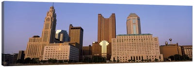 Buildings in a city, Columbus, Franklin County, Ohio, USA Canvas Art Print - Ohio Art
