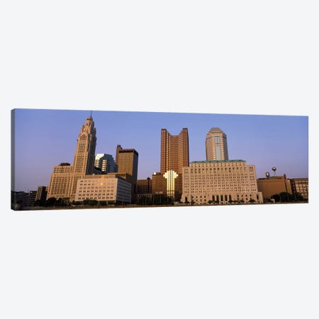 Buildings in a city, Columbus, Franklin County, Ohio, USA Canvas Print #PIM2974} by Panoramic Images Canvas Artwork
