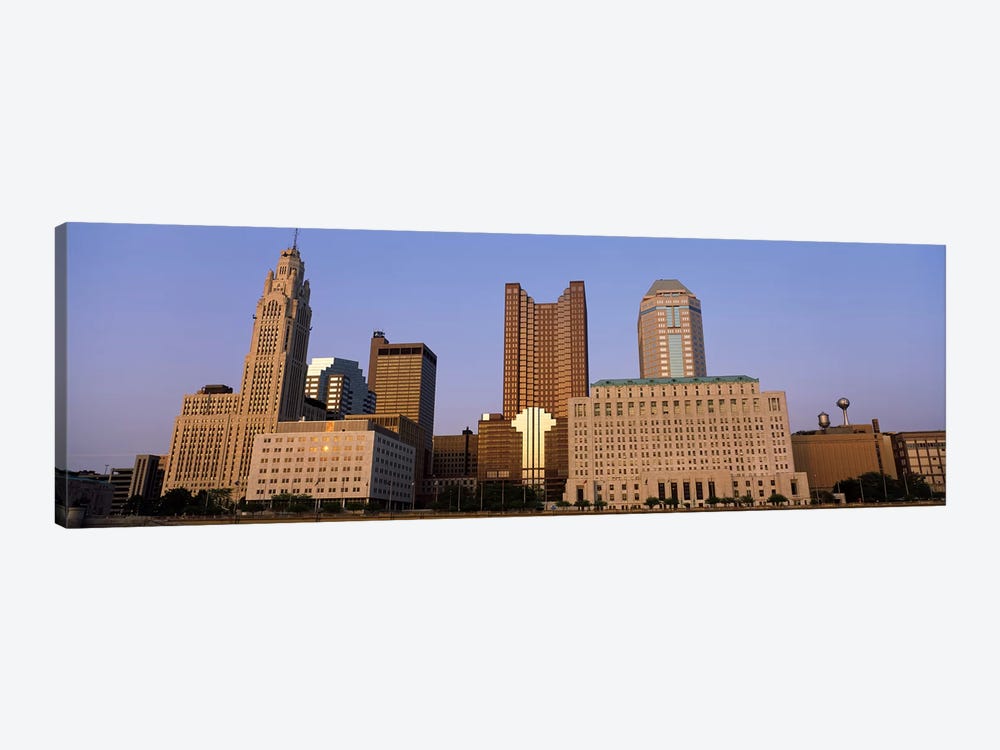 Buildings in a city, Columbus, Franklin County, Ohio, USA by Panoramic Images 1-piece Canvas Print