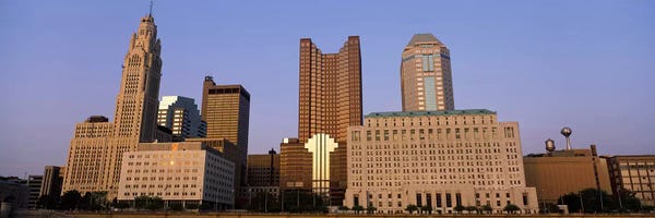 Ohio: Buildings in a city, Columbus, Franklin County, Ohio, USA by Panoramic Images