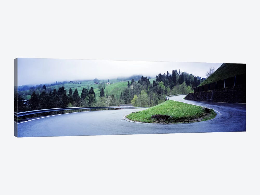 Curving Road Switzerland by Panoramic Images 1-piece Canvas Wall Art